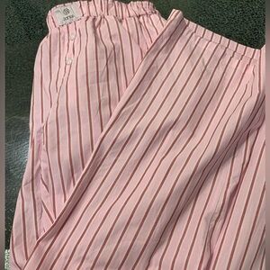 Pink Striped Women's Pajama Pants